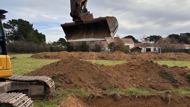 Travaux au sud de la place du Marché