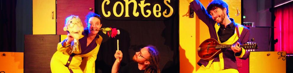 Enquête sur contes, spectacle enfants, par la Cie Les Arêtes du Biftek