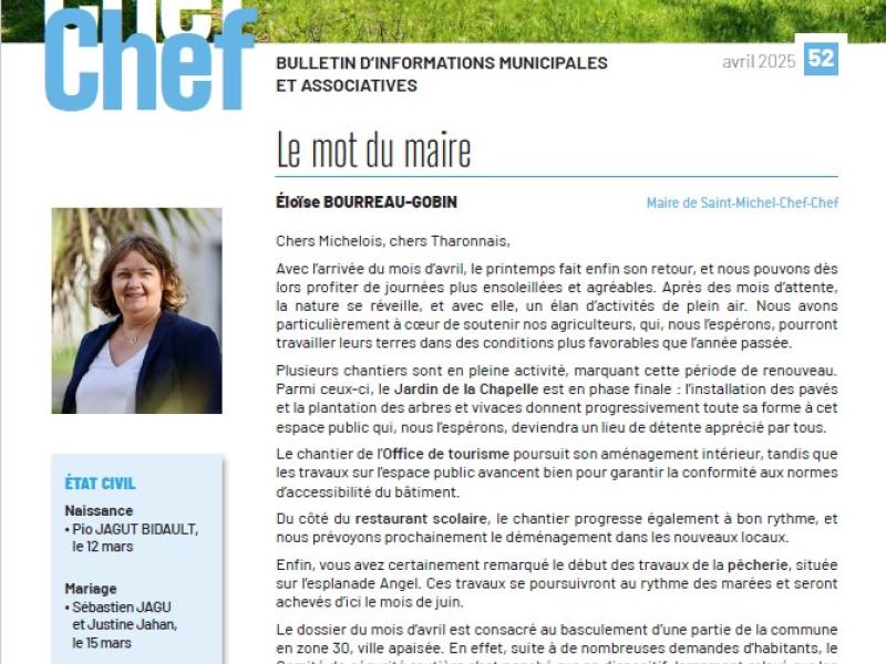 Le Chef Chef d'avril vient de paraître !