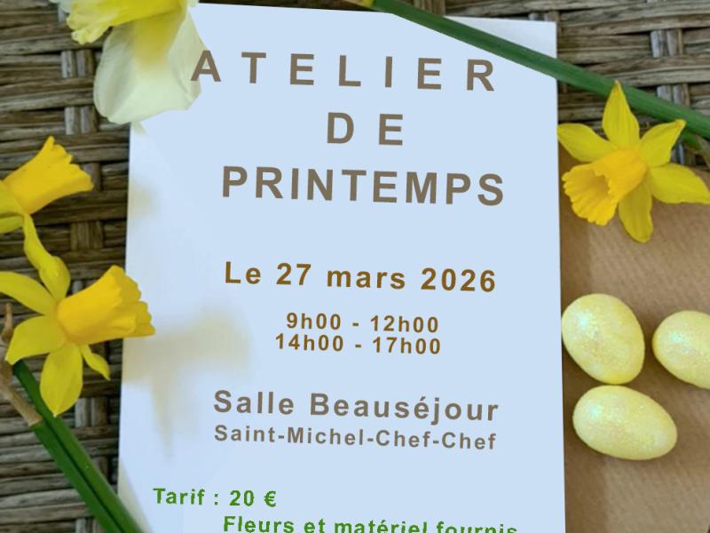 Atelier composition florale