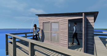 maquette de la future pêcherie